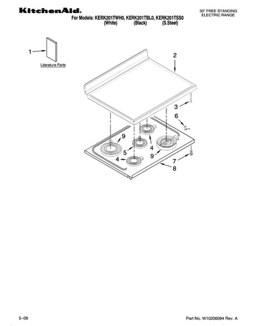 Cooktop parts