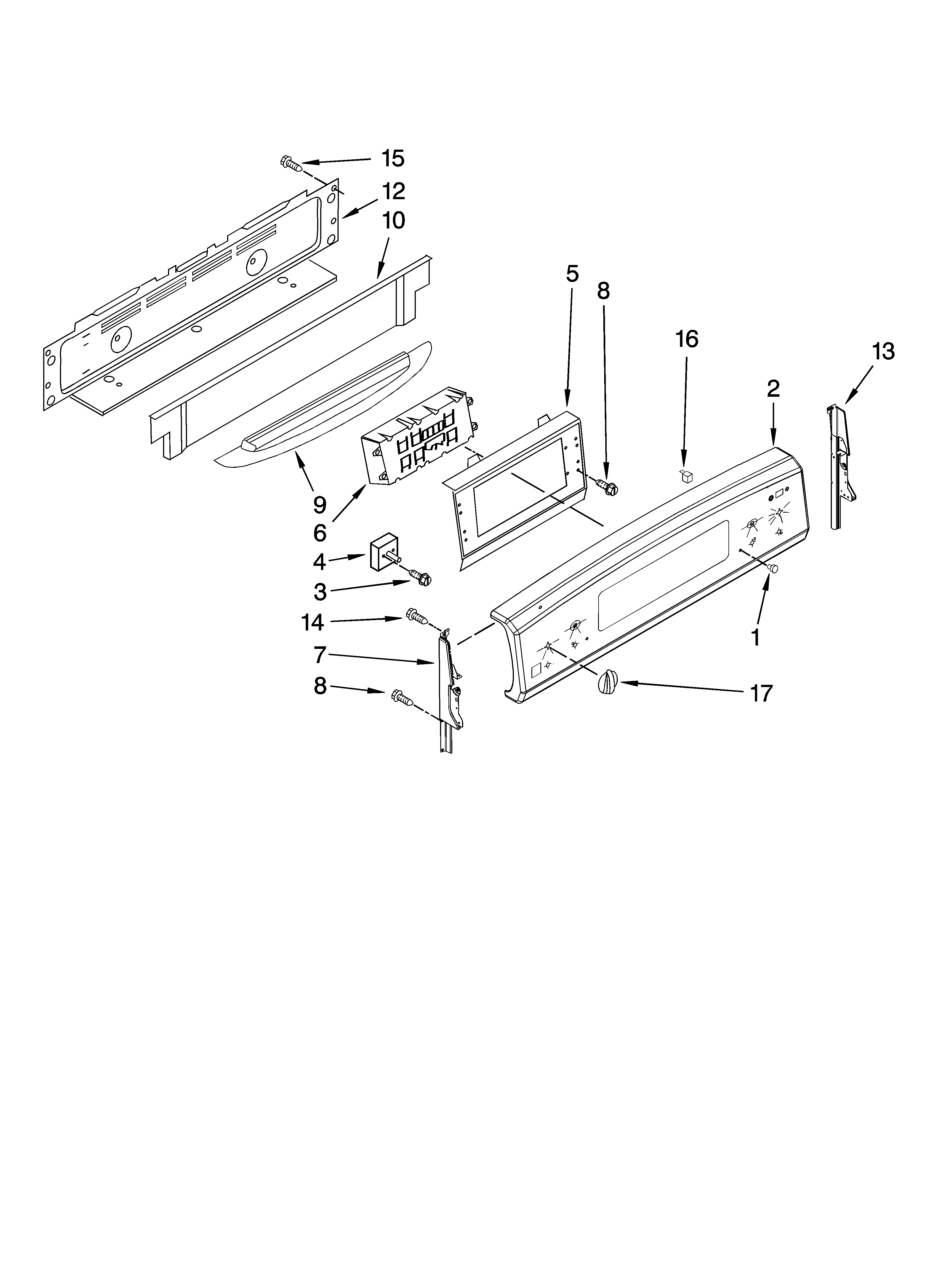 Control panel parts