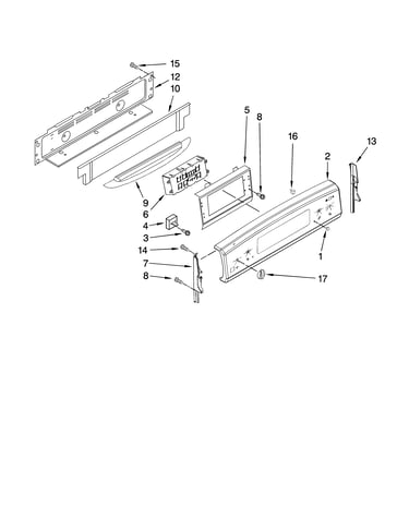Control panel parts