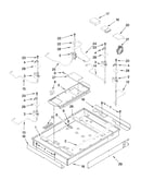 Burner box, gas valves, and switches, optional parts (