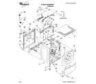 Whirlpool WFW8300SW04 top and cabinet parts diagram