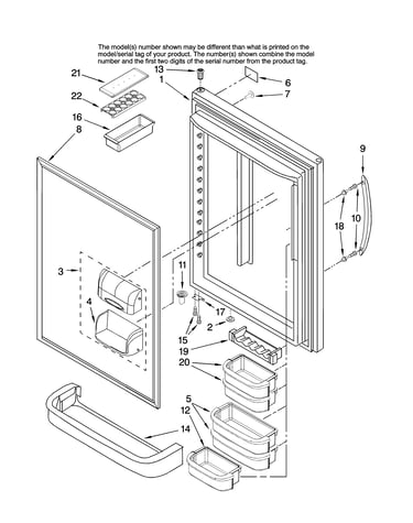Refrigerator door parts