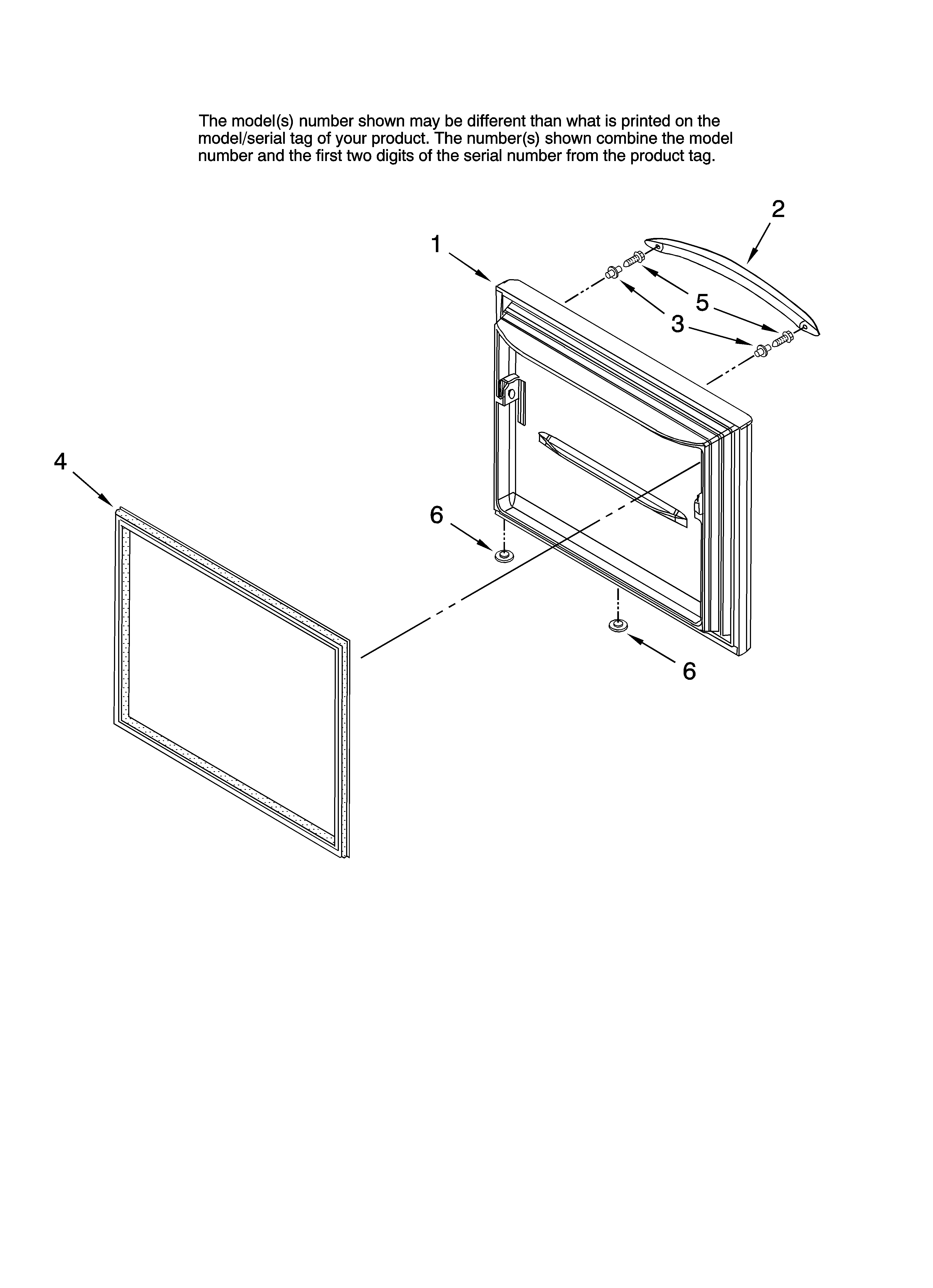 Freezer door parts