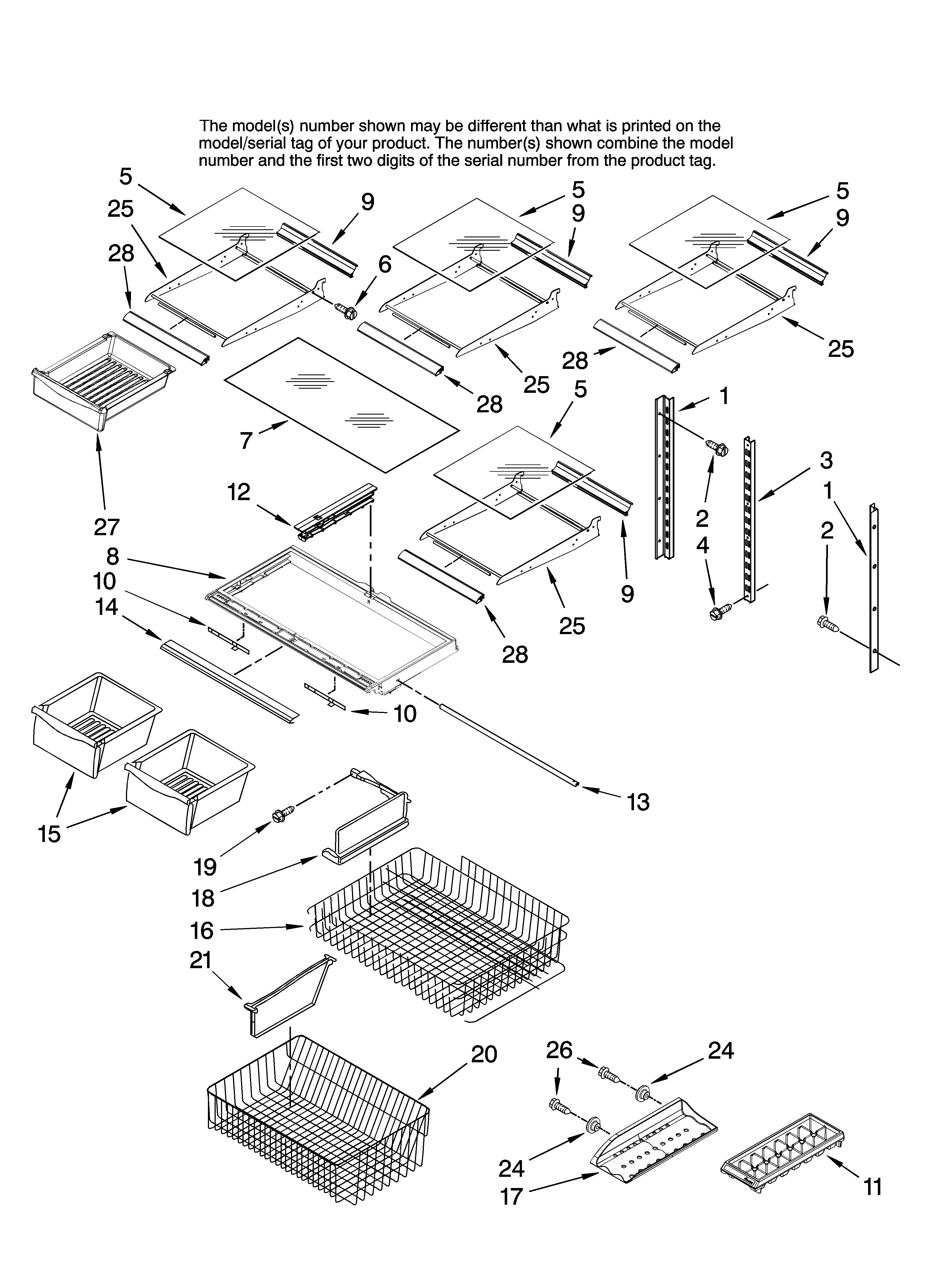 Shelf parts