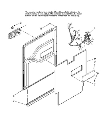 Door and latch parts