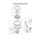 Maytag MDB8951BWW10 pump and motor parts diagram