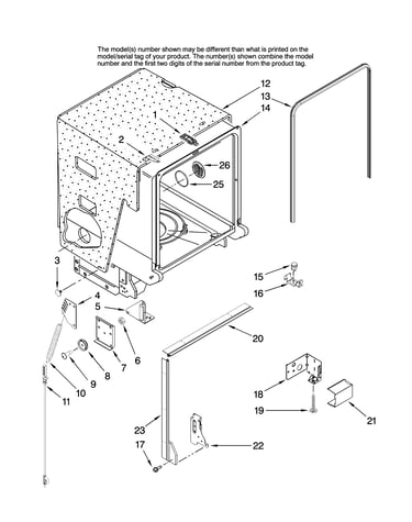 Tub and frame parts
