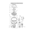Maytag MDB5651AWW37 pump and motor parts diagram