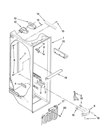 Refrigerator liner parts