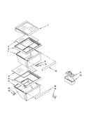 Refrigerator shelf parts