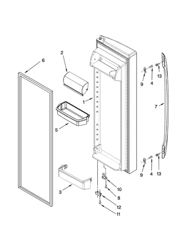 Refrigerator door parts