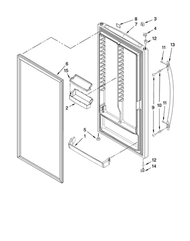 Door parts, optional parts (not included)