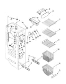Freezer liner parts