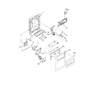 Whirlpool GD5RVAXVB00 dispenser front parts diagram