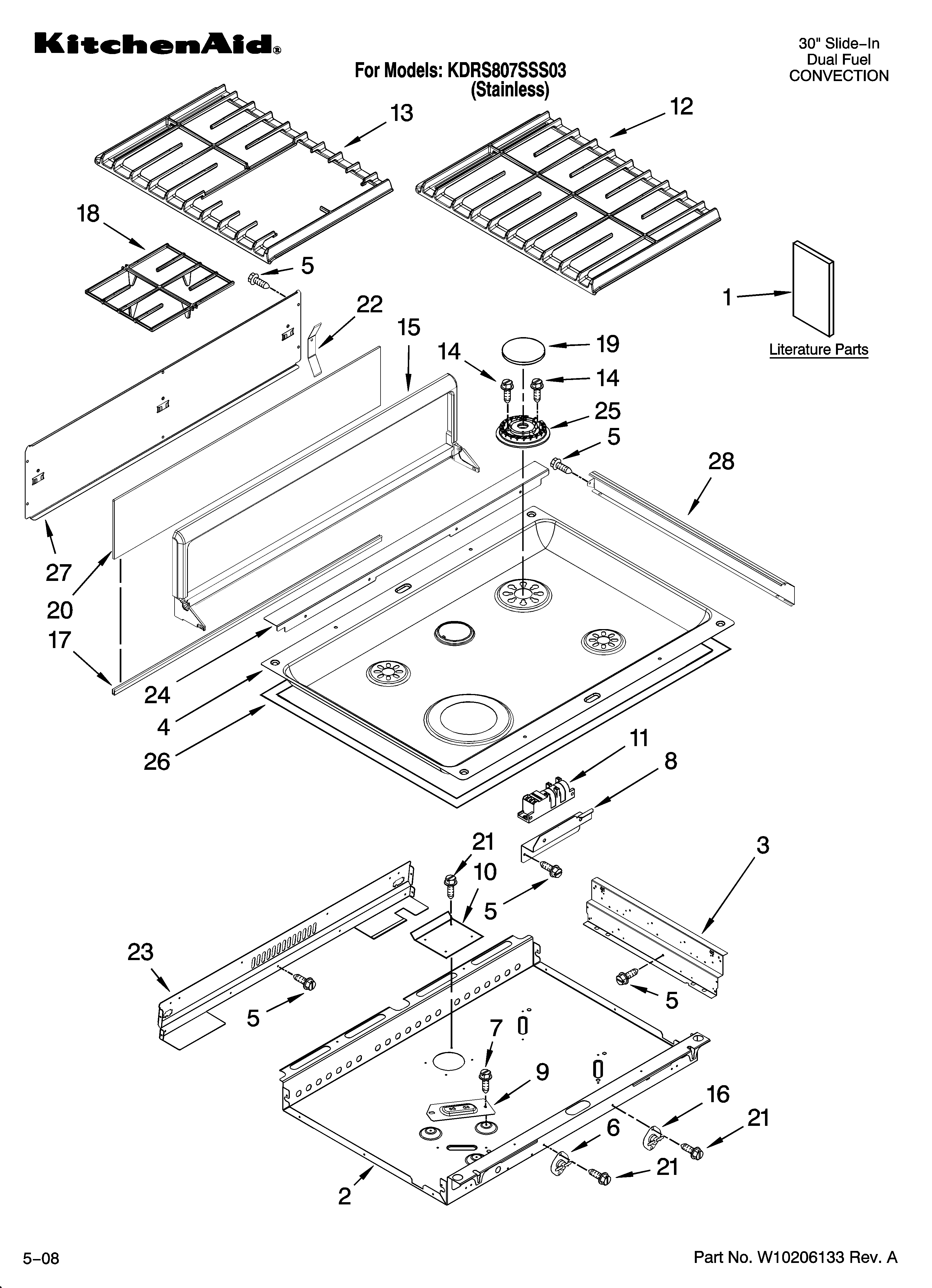 Cooktop parts