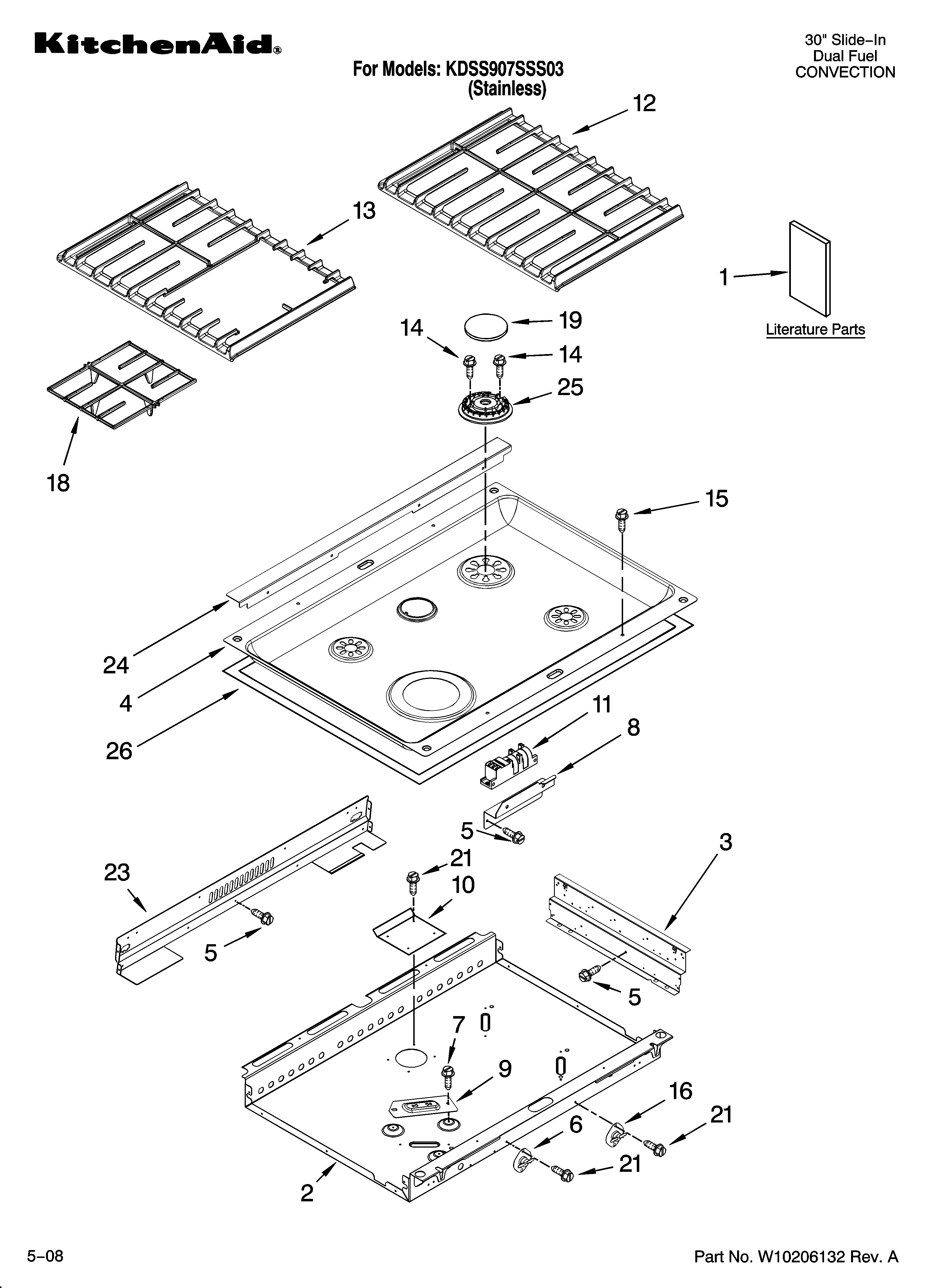 Cooktop parts