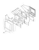 Oven door parts