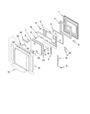 Oven door parts