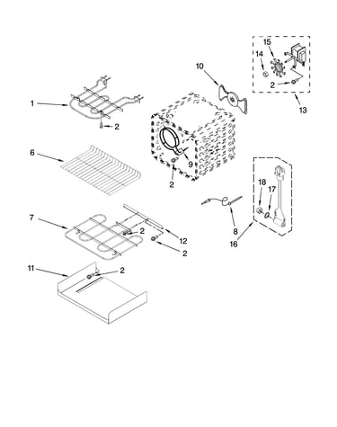 Internal oven parts
