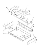 Burner box, gas valves, and switches, optional parts