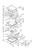 Refrigerator shelf parts