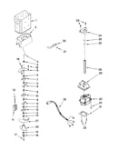 Motor and ice container parts