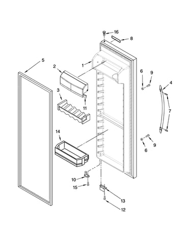 Refrigerator door parts