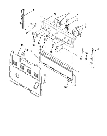 Control panel parts