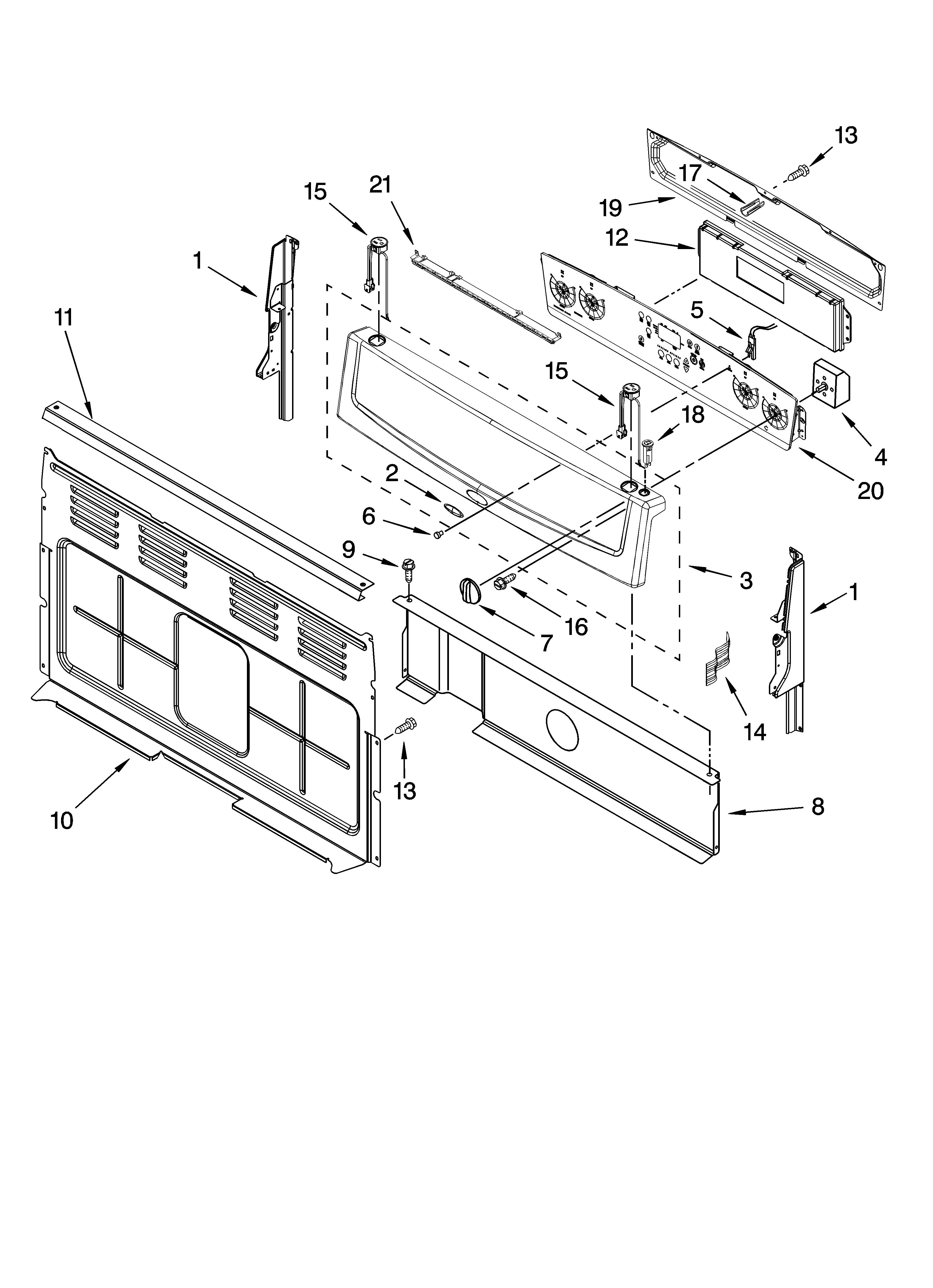 Control panel parts
