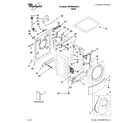 Whirlpool WFW9200SQA12 top and cabinet parts diagram