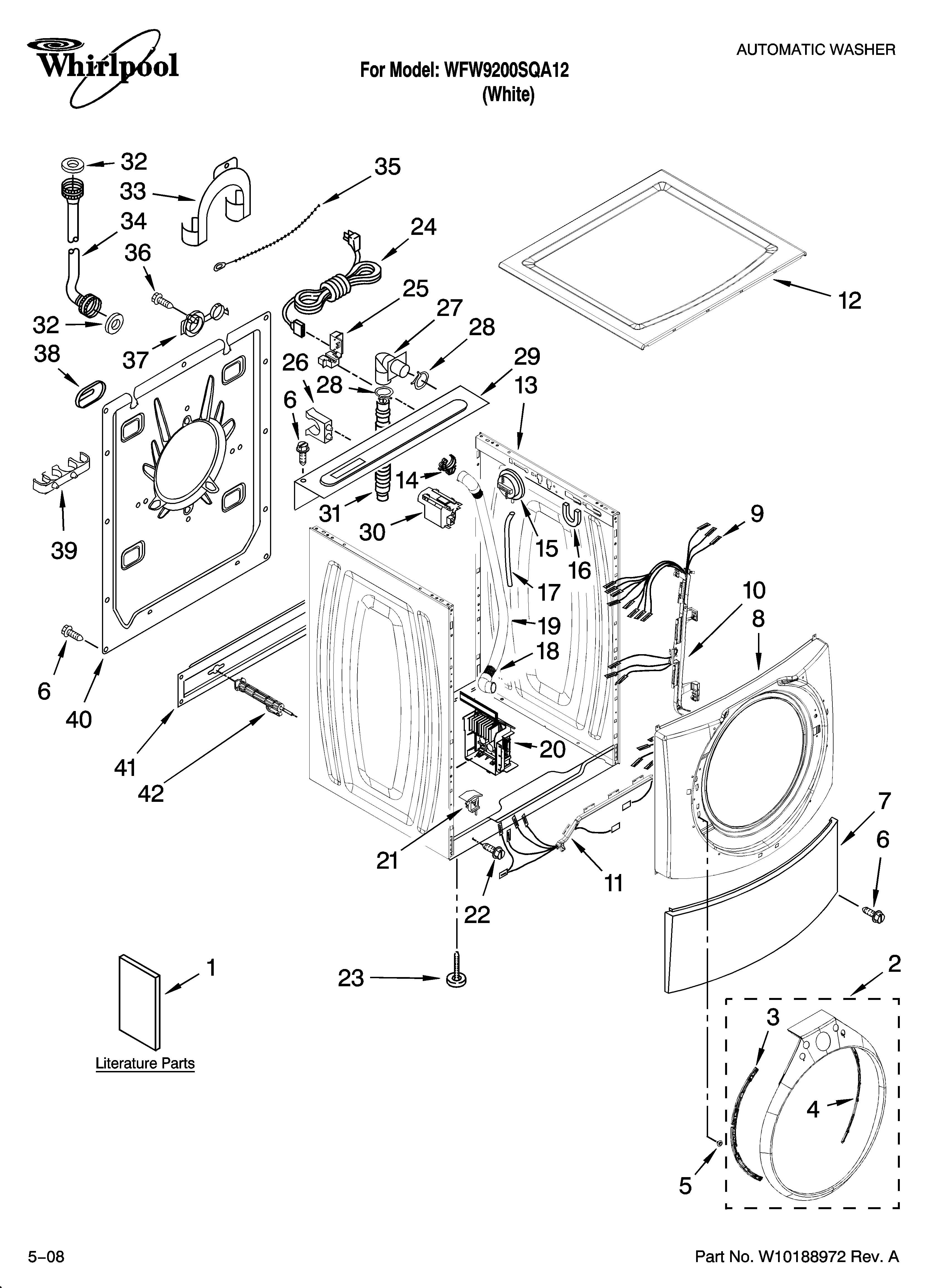 Top and cabinet parts