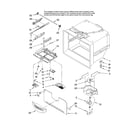 Crosley CB19G7W13 freezer liner parts diagram