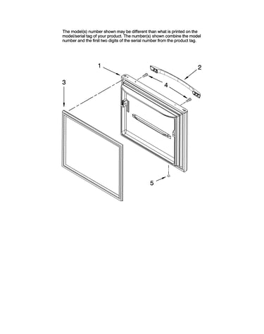 Freezer door parts