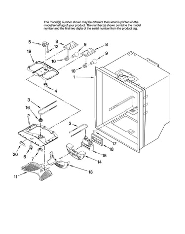 Refrigerator liner parts
