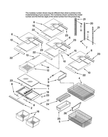 Shelf parts, optional parts