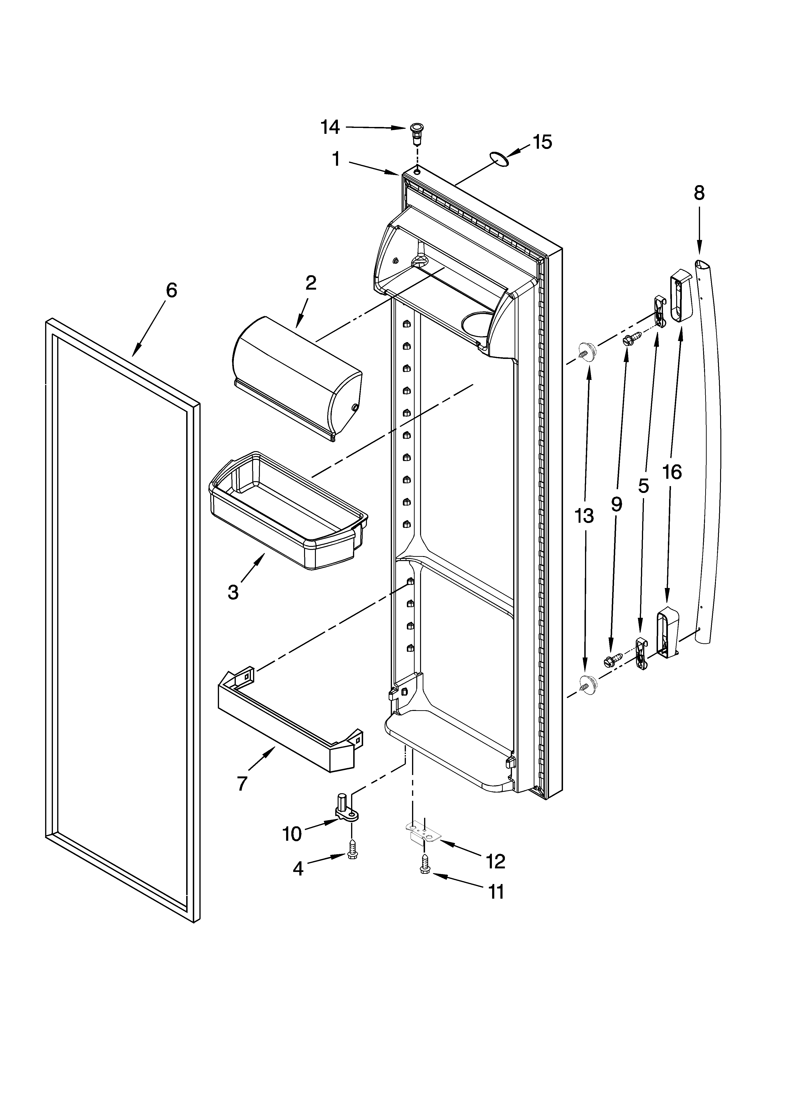 REFRIGERATOR DOOR PARTS