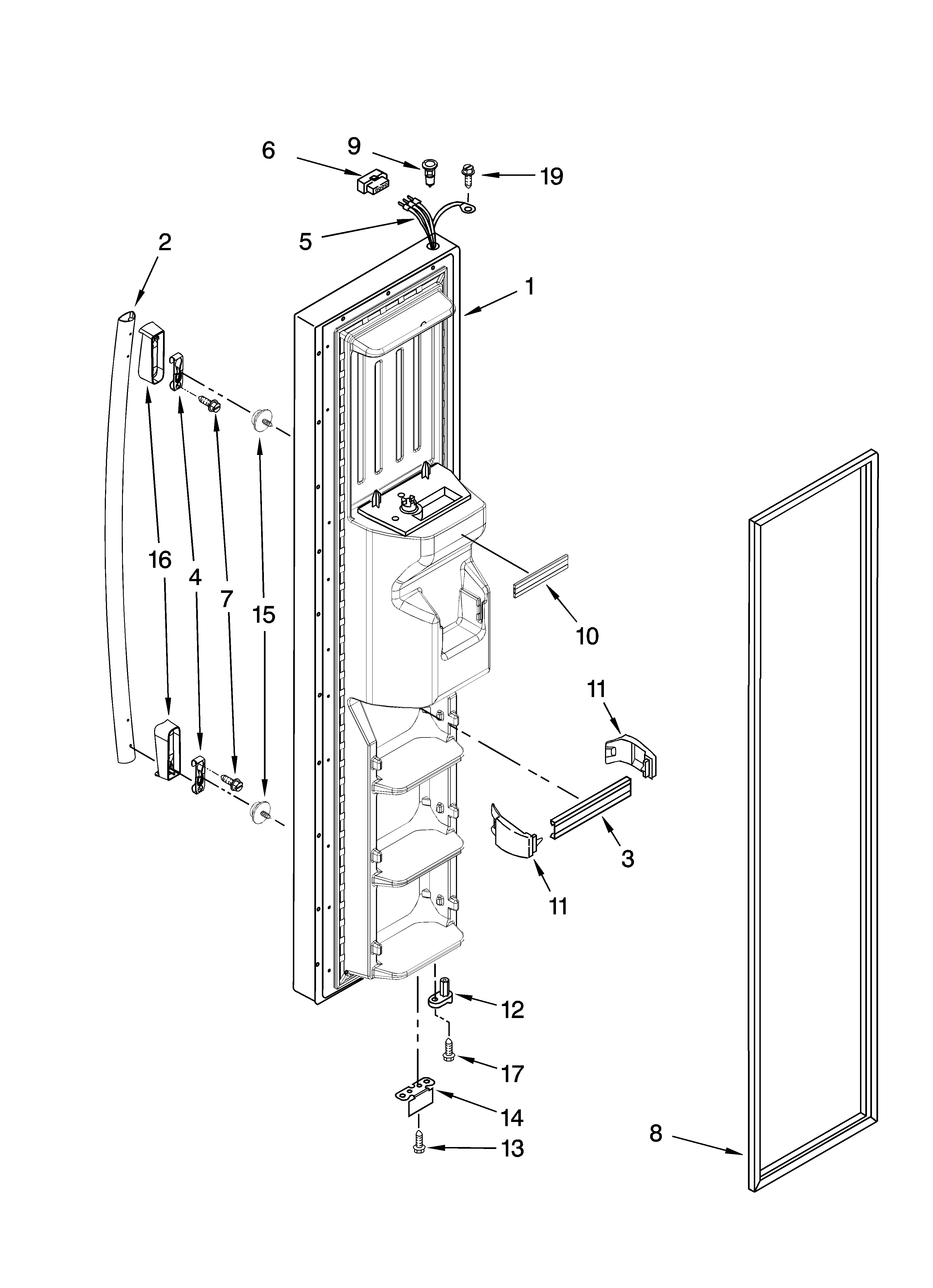 FREEZER DOOR PARTS