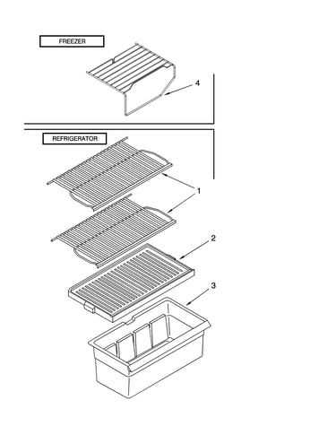 Shelf parts, optional parts (not included)