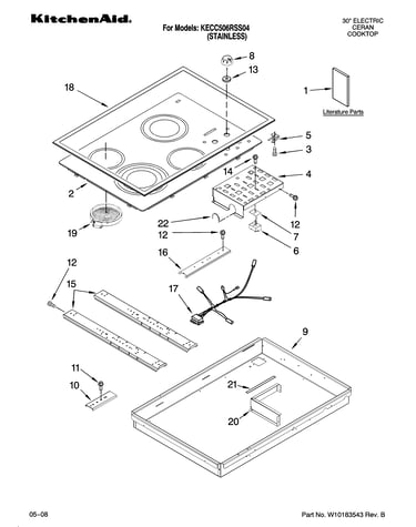 Cooktop parts, optional parts