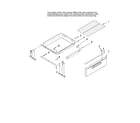 KitchenAid KGRK201TSS0 drawer and rack parts, optional parts (not included) diagram