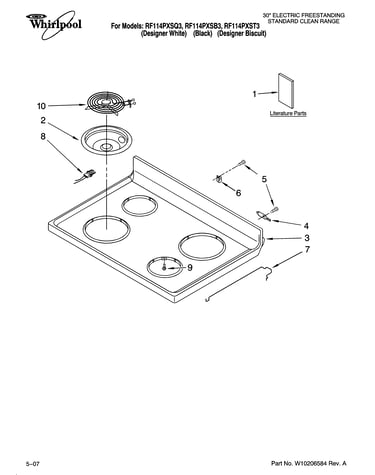 Cooktop parts
