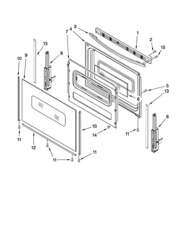 Door parts, optional parts (not included)