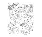 Whirlpool WED9300VU0 bulkhead parts diagram