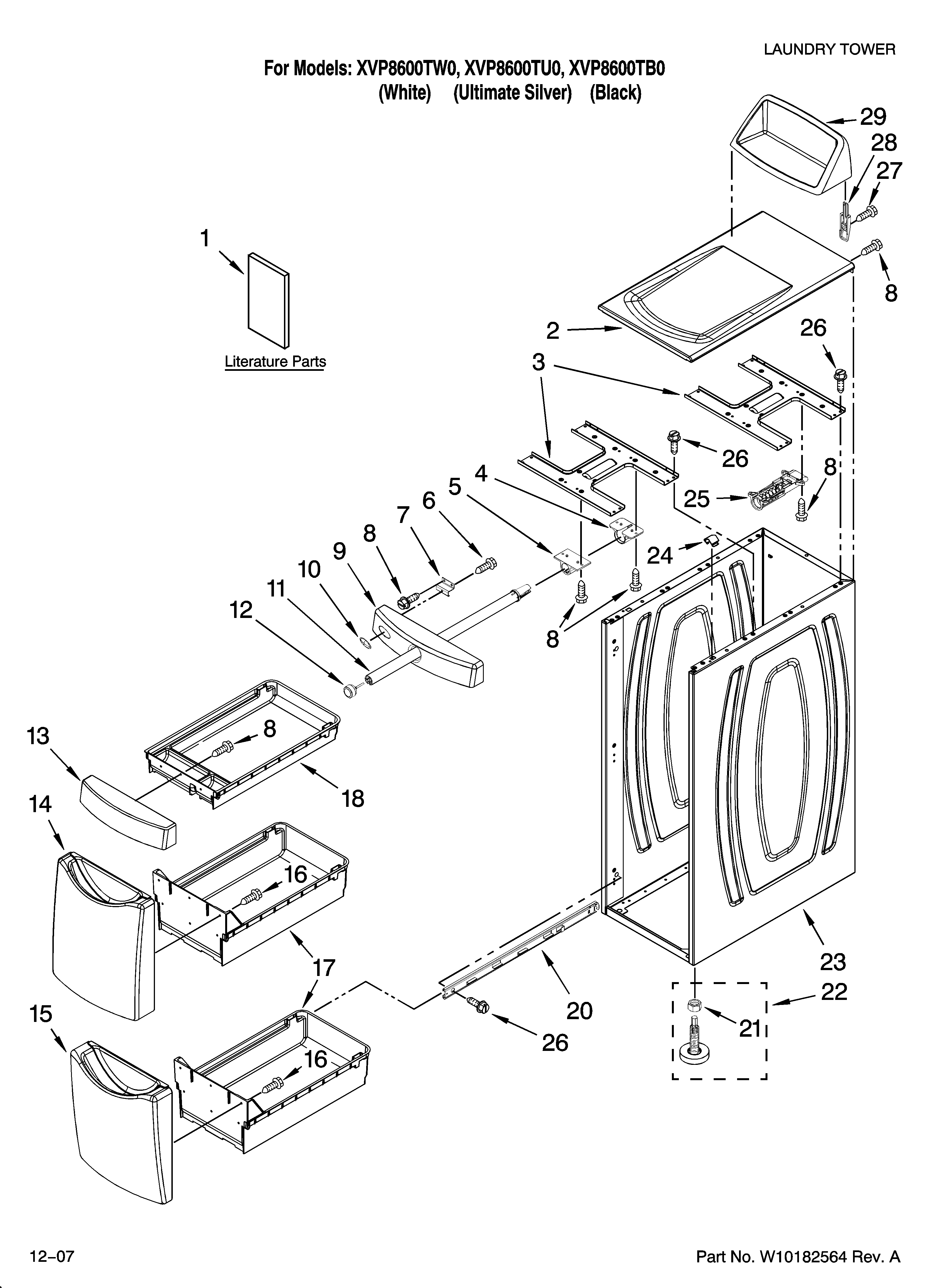 CABINET AND DRAWER PARTS