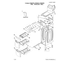 Whirlpool XVP8600TW0 cabinet and drawer parts diagram