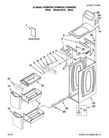 Cabinet and drawer parts