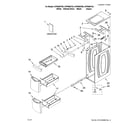 Whirlpool XVP9000TA0 cabinet and drawer parts diagram