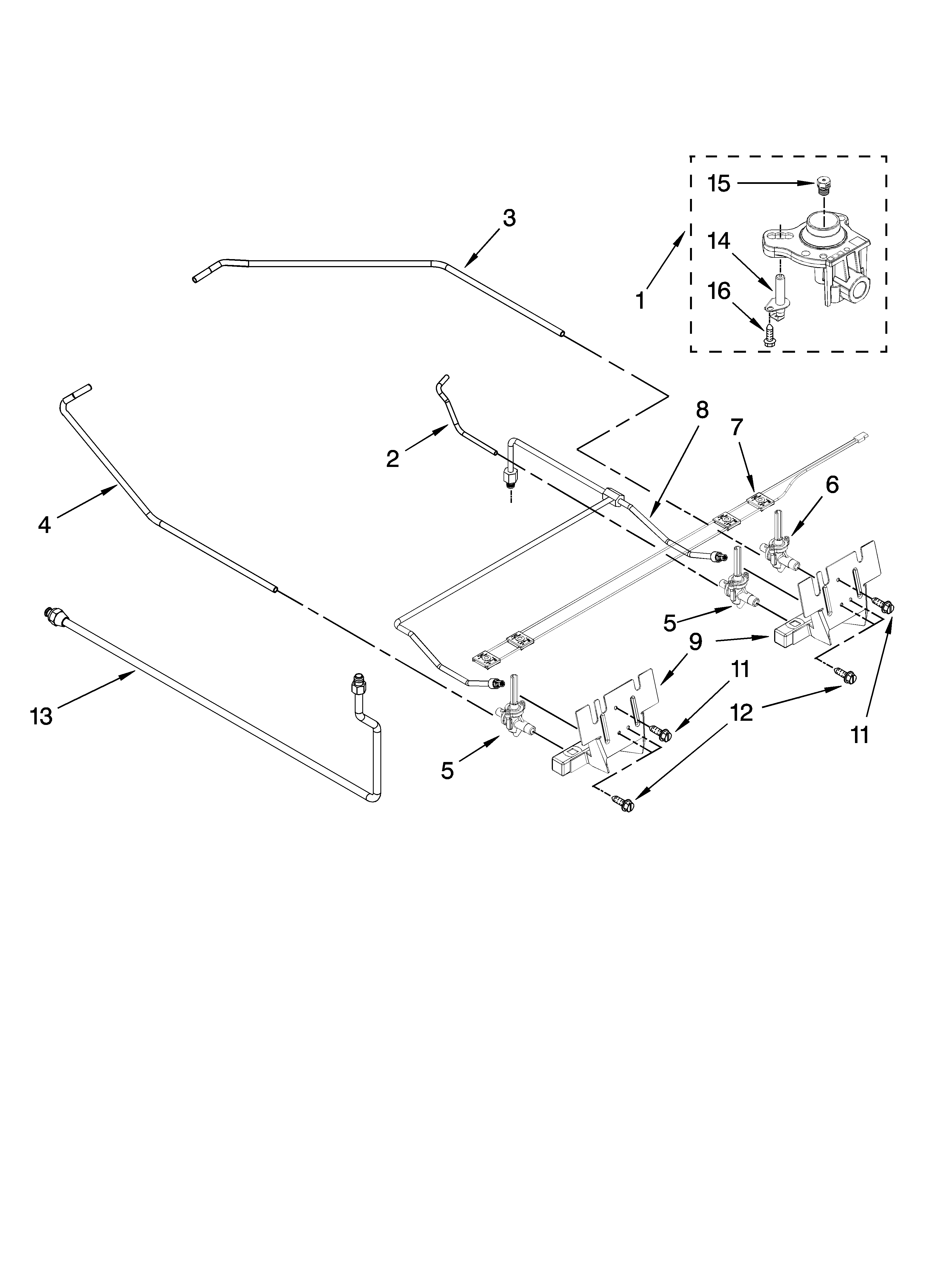 Cooktop burner parts