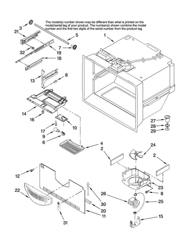 Freezer liner parts