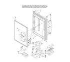 Amana ABR2037FES12 refrigerator door parts diagram
